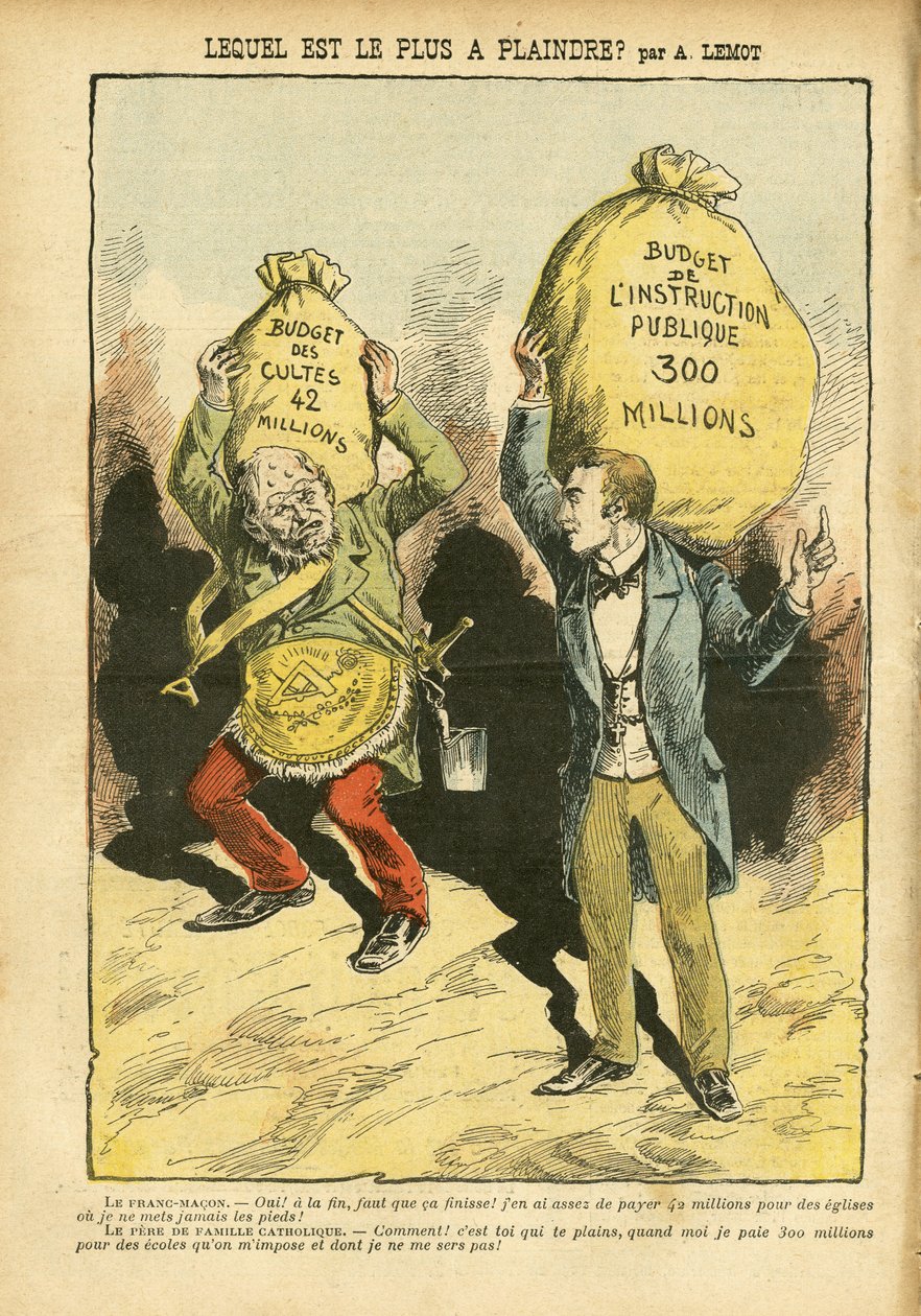 Ilustración de Achille Lemot (1846-1909) en Le Pelerin de Achille Lemot