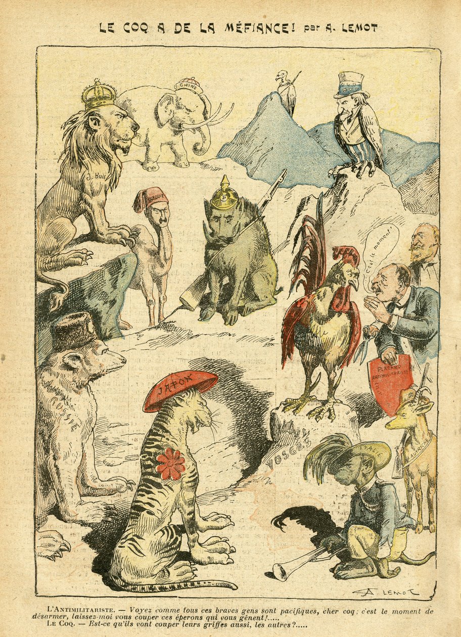 Ilustración de Achille Lemot (1846-1909) en Le Pelerin de Achille Lemot