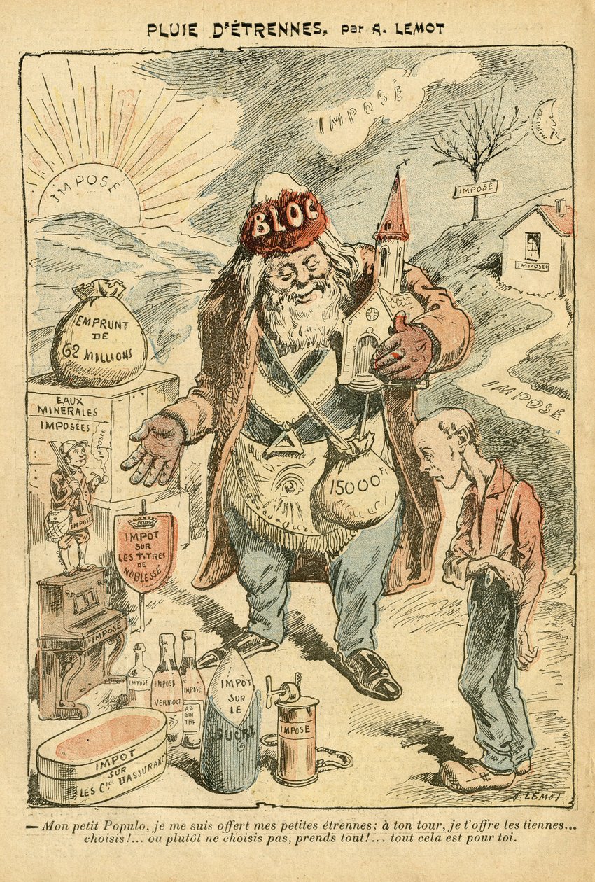 Ilustración de Achille Lemot (1846-1909) en Le Pelerin de Achille Lemot
