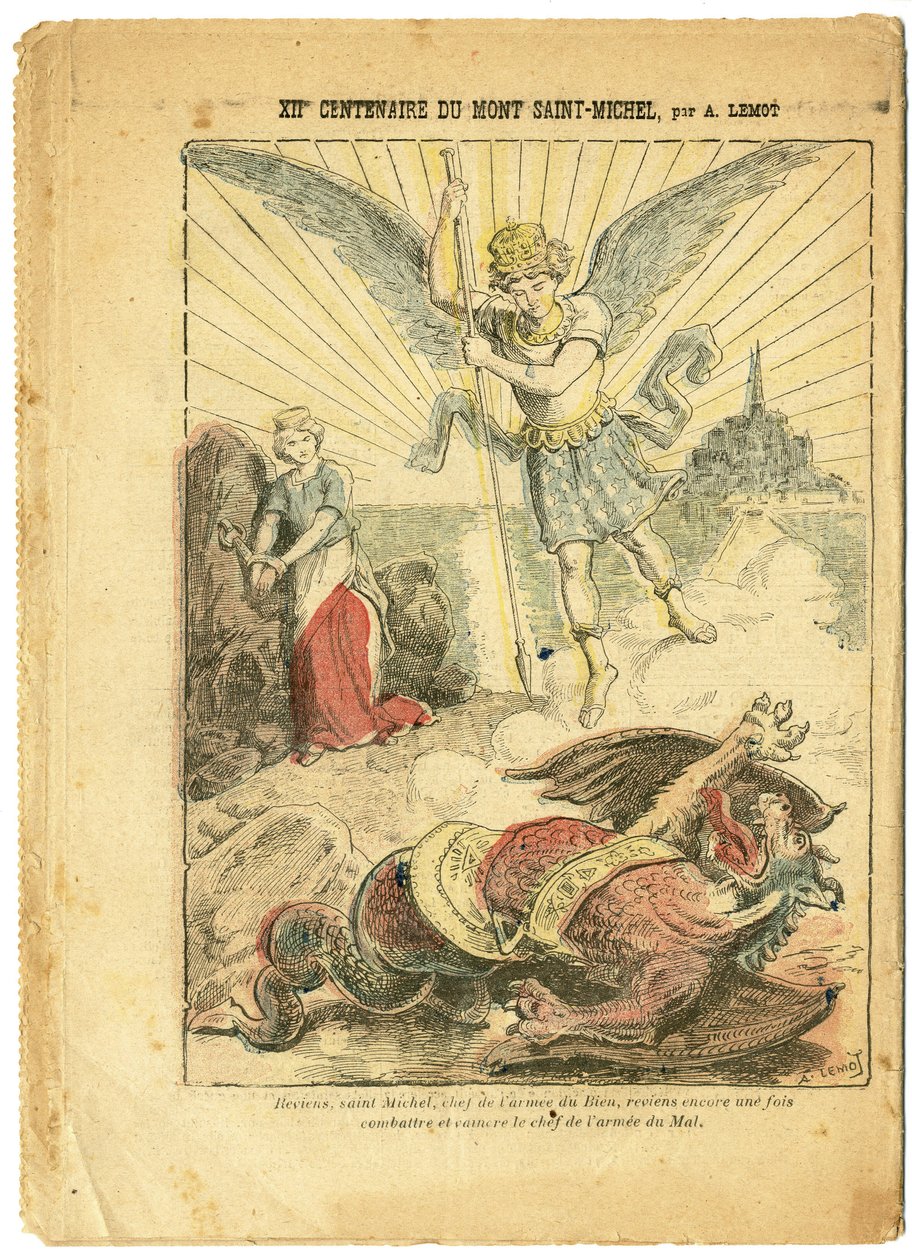 Ilustración de Achille Lemot (1846-1909) en Le Pelerin de Achille Lemot