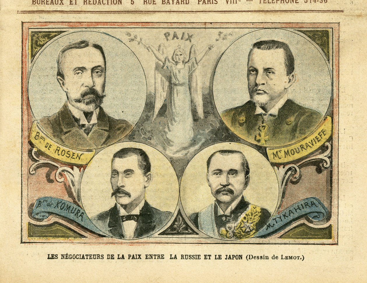 Ilustración de Achille Lemot en Le Pelerin de Achille Lemot