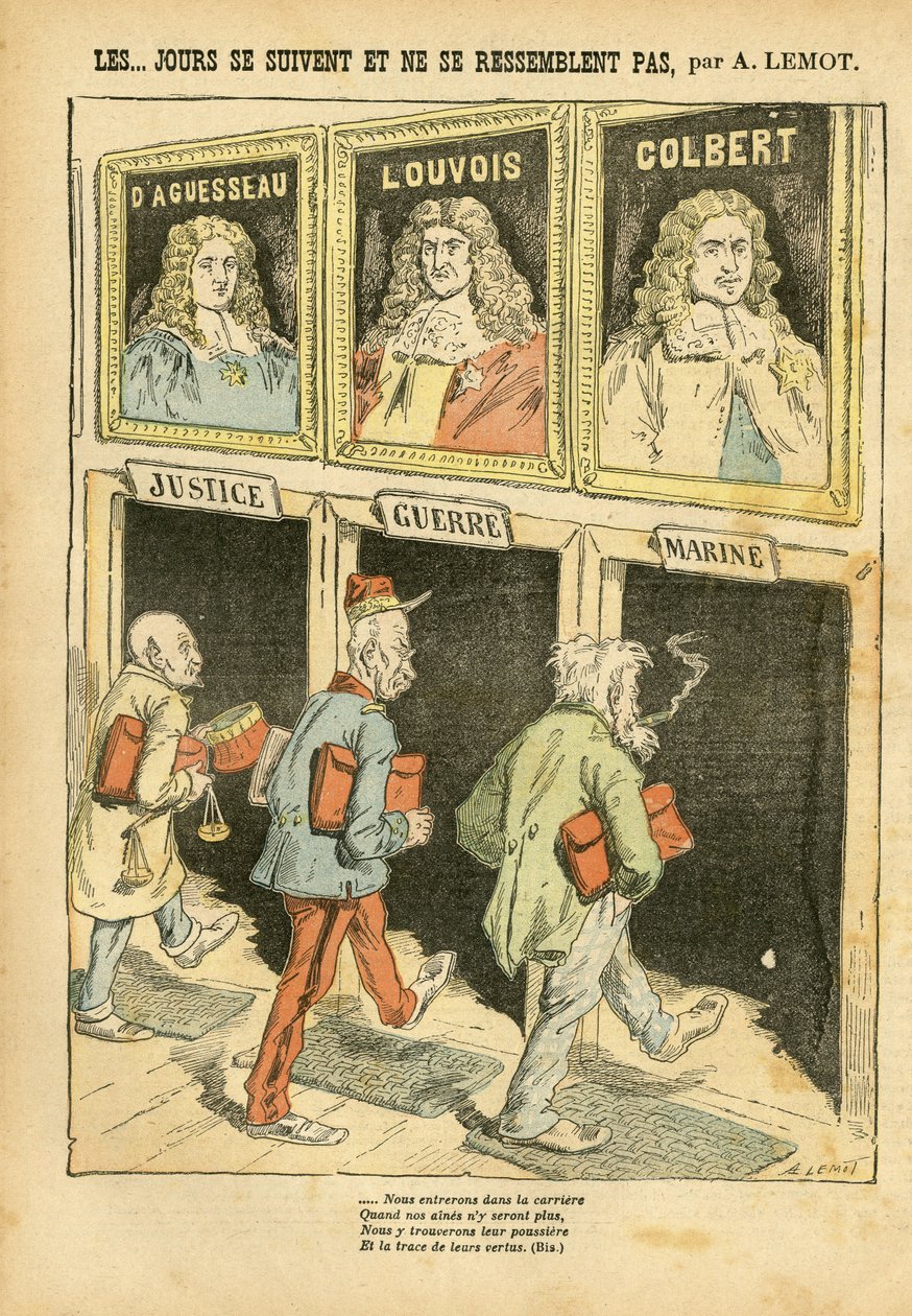 Ilustración de Achille Lemot en Le Pelerin de Achille Lemot