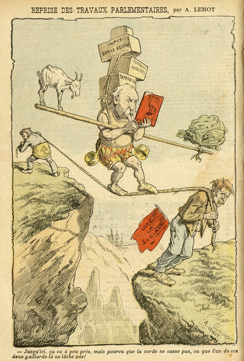 Ilustración de Achille Lemot (1846-1909) en Le Pelerin de Achille Lemot