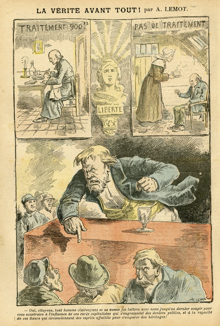 Ilustración de Achille Lemot (1846-1909) en Le Pelerin de Achille Lemot