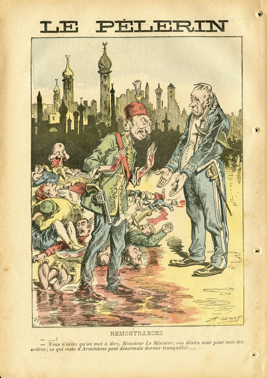 Ilustración de Achille Lemot (1846-1909) en Le Pelerin de Achille Lemot