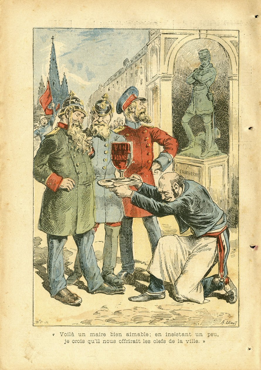 Ilustración de Achille Lemot (1846-1909) en Le Pelerin de Achille Lemot