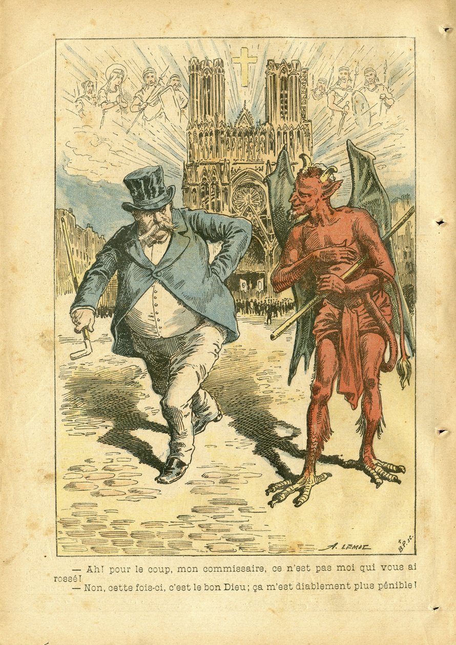 Ilustración de Achille Lemot (1846-1909) en Le Pelerin de Achille Lemot