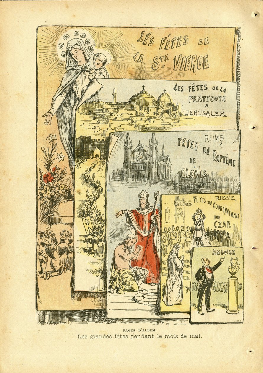 Ilustración de Achille Lemot (1846-1909) en Le Pelerin de Achille Lemot