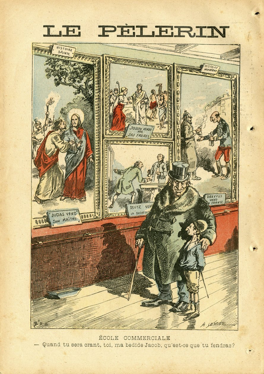 Ilustración de Achille Lemot (1846-1909) en Le Pelerin de Achille Lemot