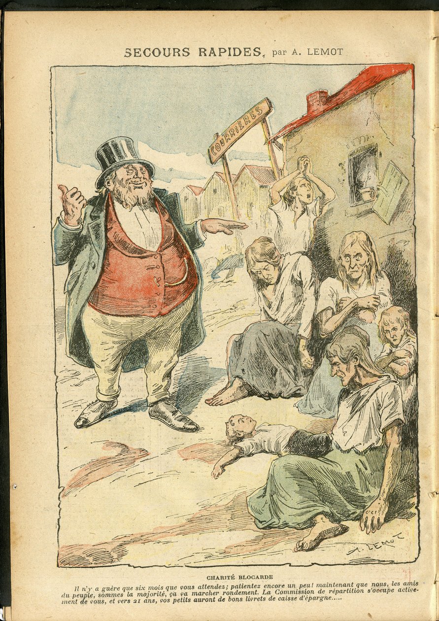 Ilustración de Achille Lemot (1846-1909) en Le Pelerin de Achille Lemot