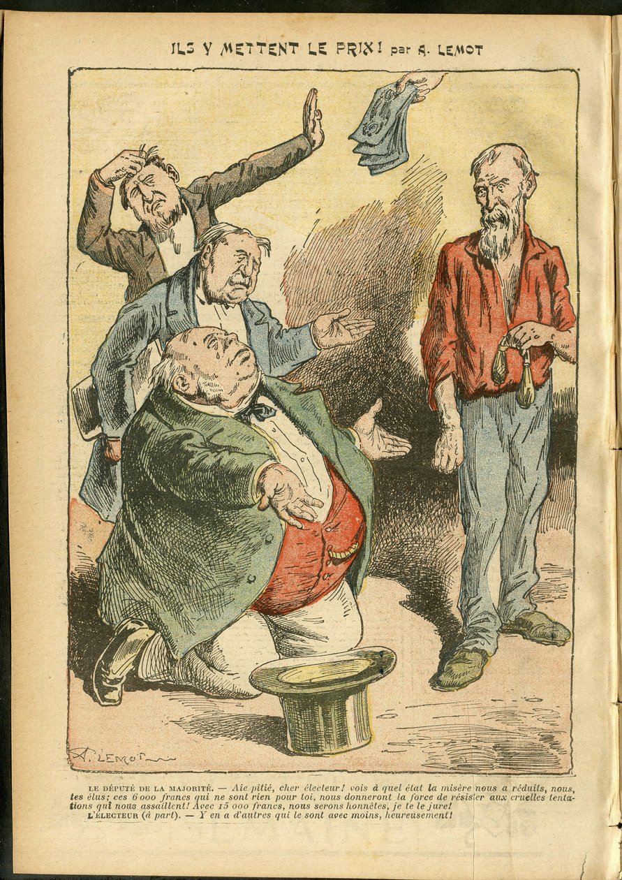 Ilustración de Achille Lemot (1846-1909) en Le Pelerin de Achille Lemot