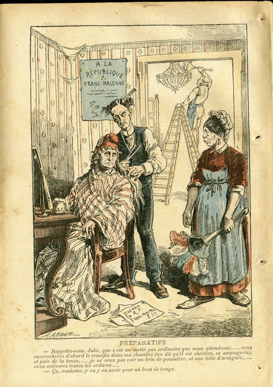 Ilustración de Achille Lemot en Le Pelerin de Achille Lemot