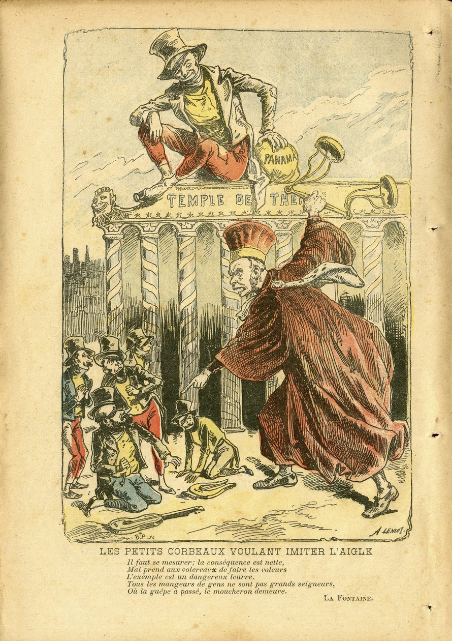 Ilustración de Achille Lemot en Le Pelerin de Achille Lemot