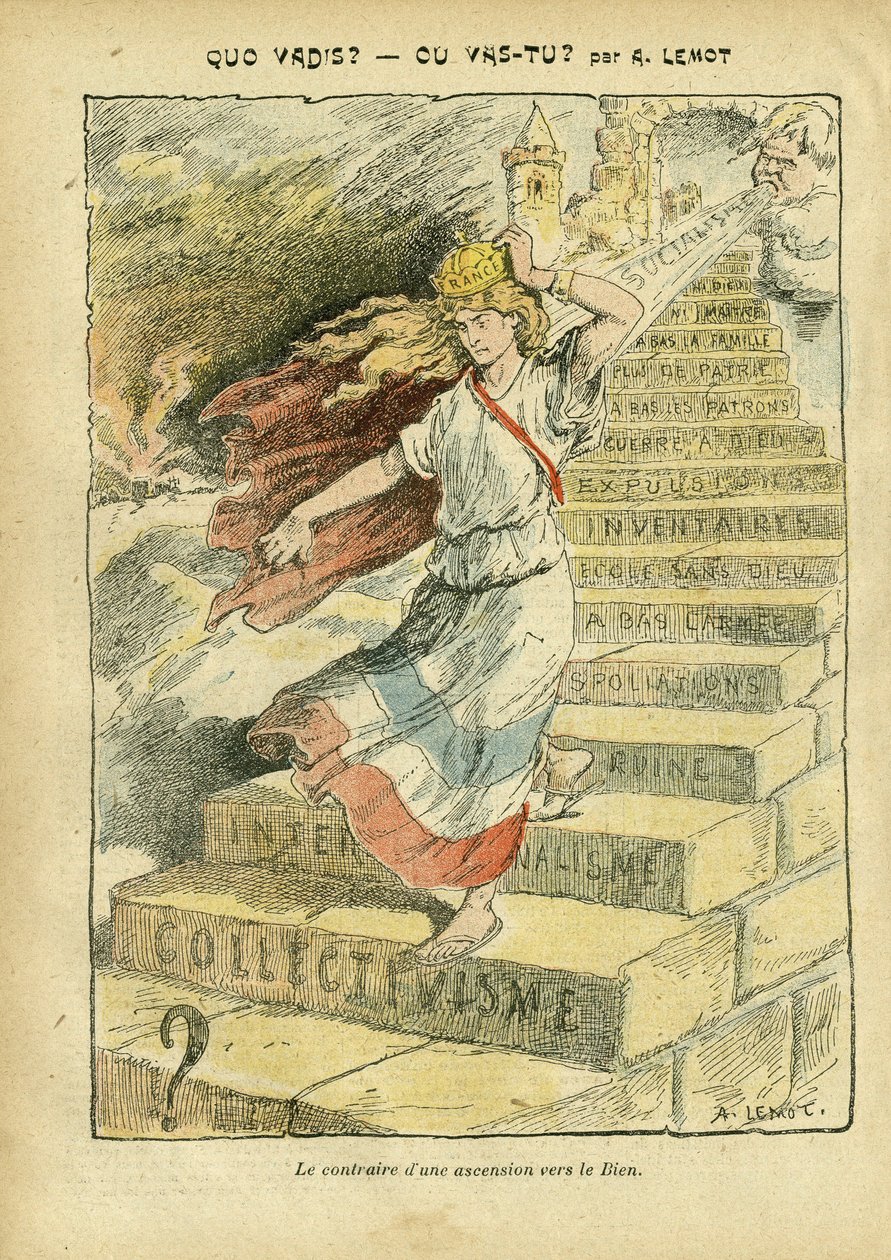 Ilustración de Achille Lemot en Le Pelerin de Achille Lemot