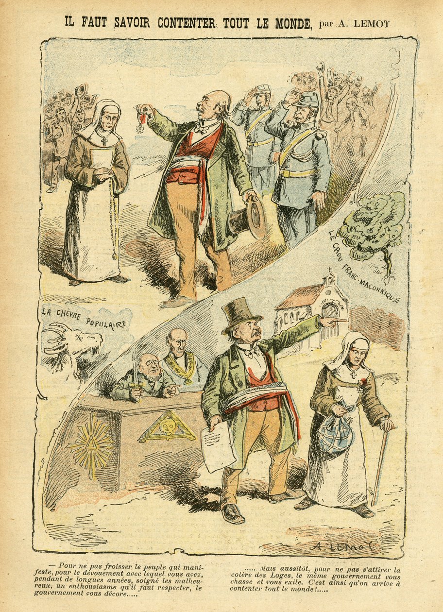 Ilustración de Achille Lemot (1846-1909) en Le Pelerin de Achille Lemot
