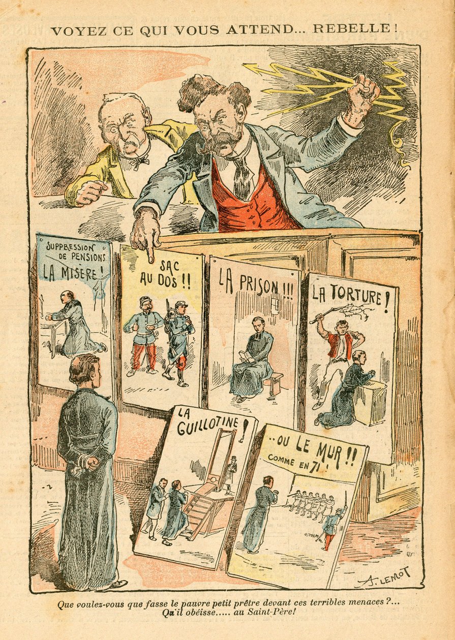 Le Pelerin, satírico en colores de Achille Lemot