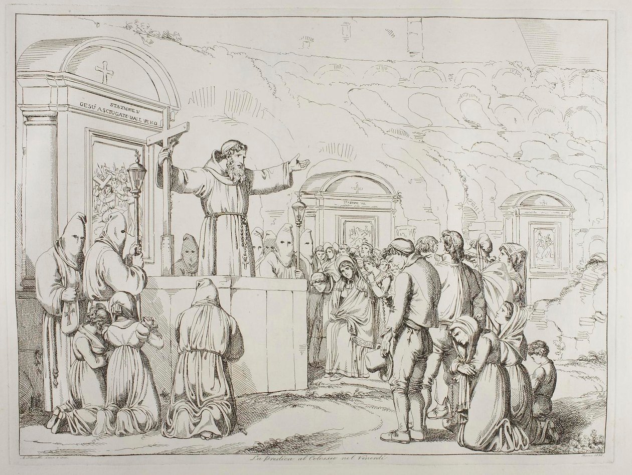 El sermón del viernes en el Coliseo de Achille Pinelli