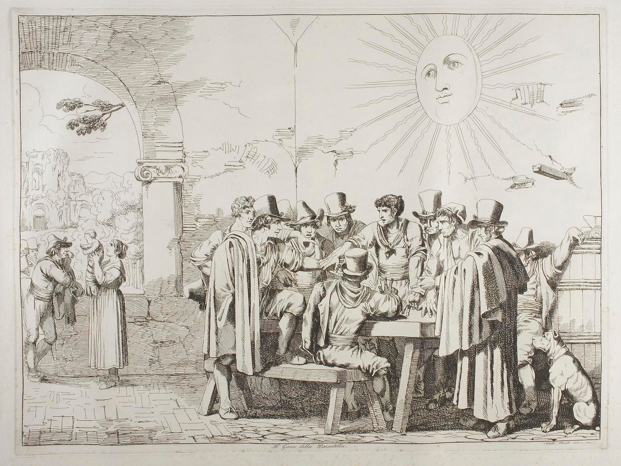El juego de la pasatella de Achille Pinelli