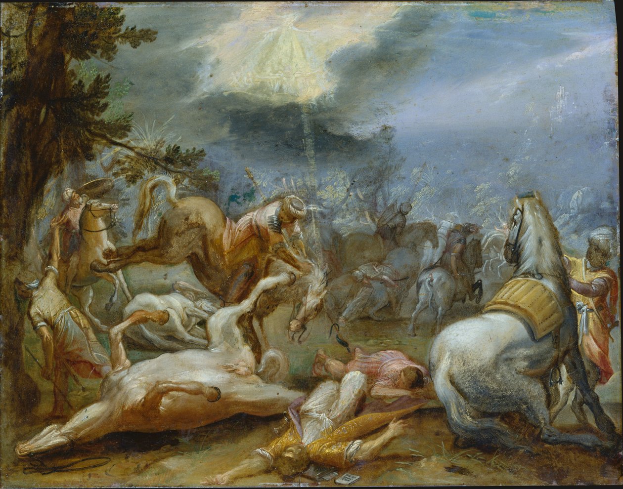 La conversión de San Pablo de Adam Elsheimer