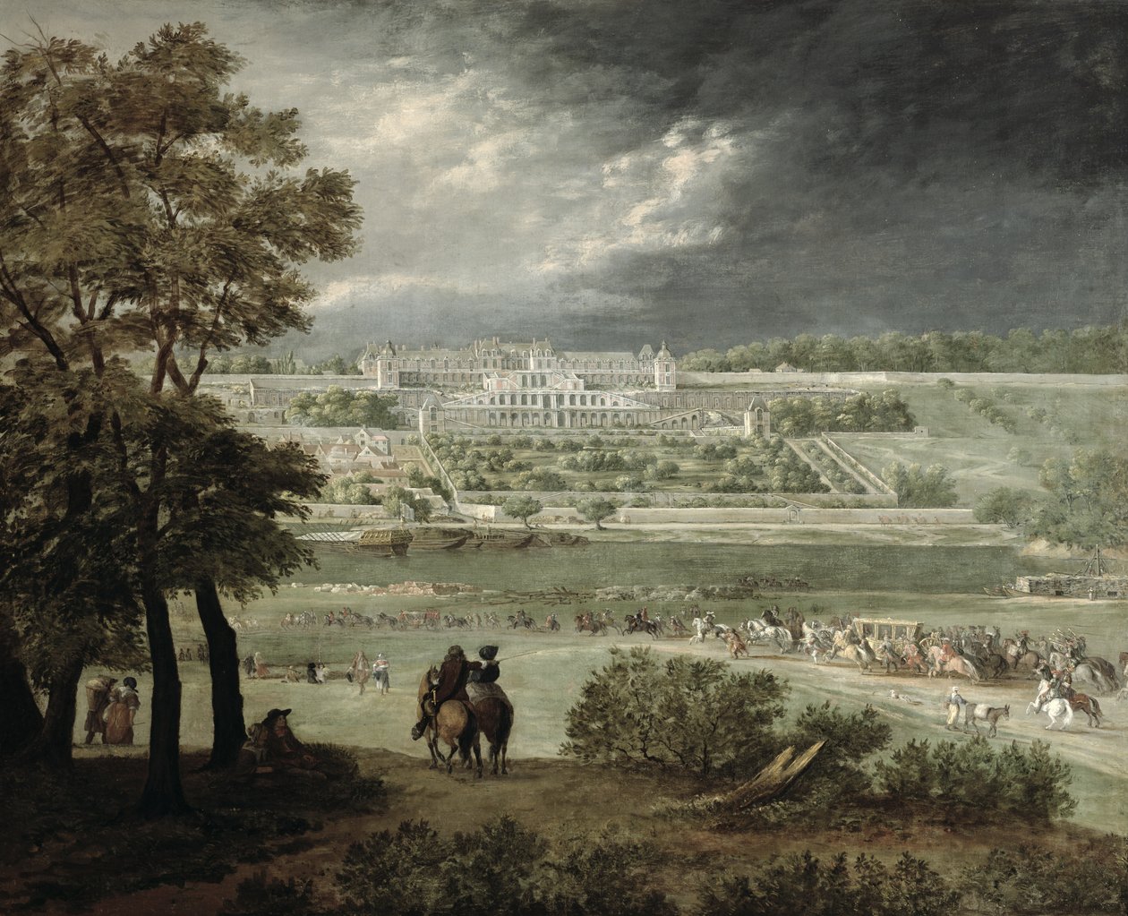 Castillo de St. Germain-en-Laye en 1655 de Adam Frans van der Meulen