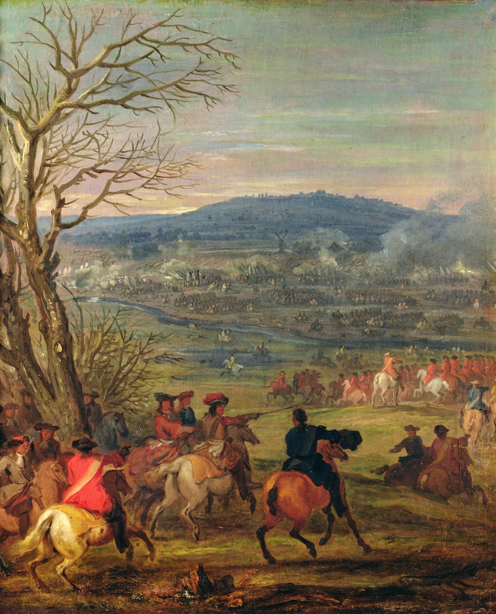 Luis XIV (1638-1715) en batalla cerca del Monte Cassel, 11 de abril de 1677, c.1678 de Adam Frans van der Meulen