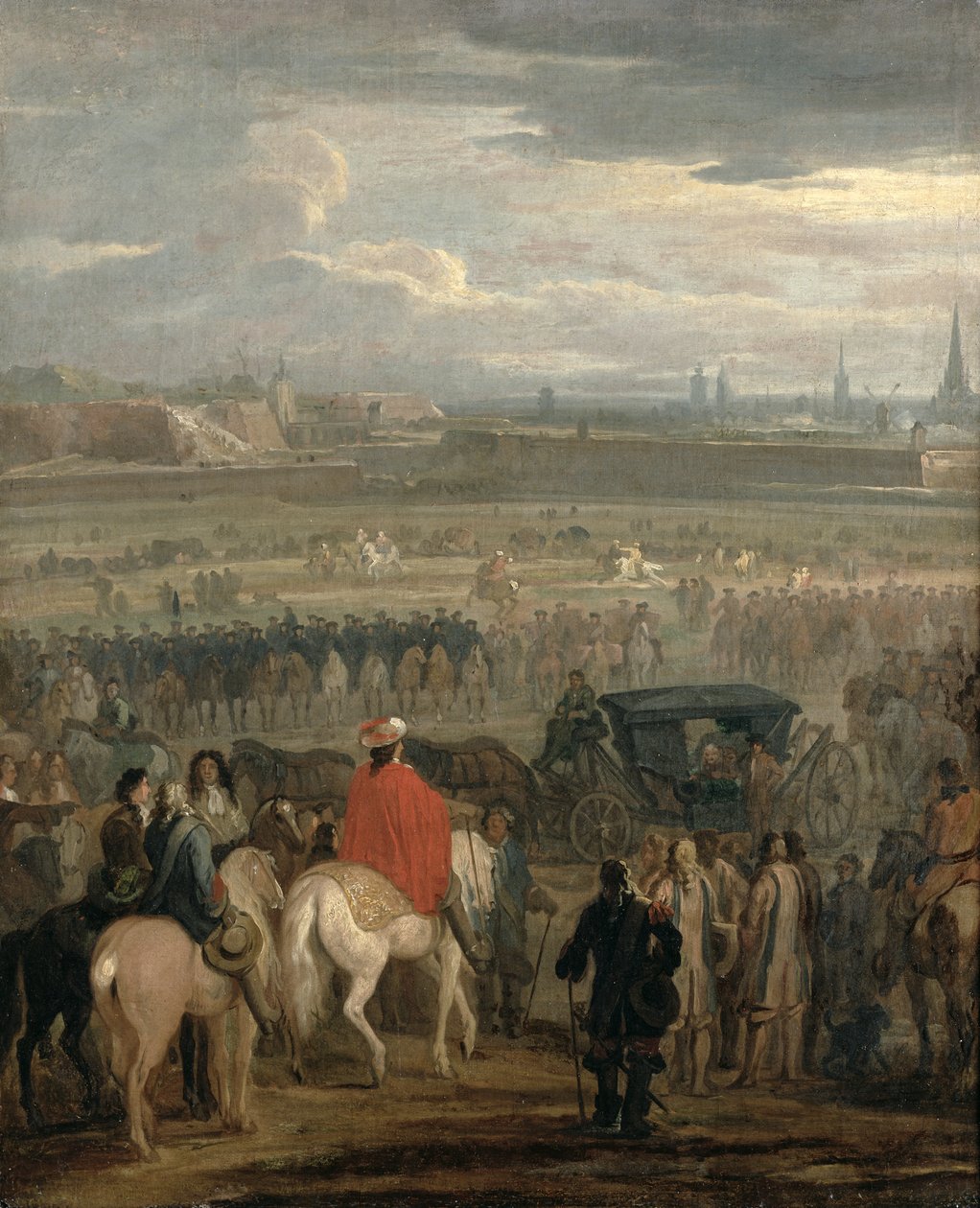 Rendición de la Ciudadela de Cambrai, 18 de abril de 1677, c.1678 de Adam Frans van der Meulen
