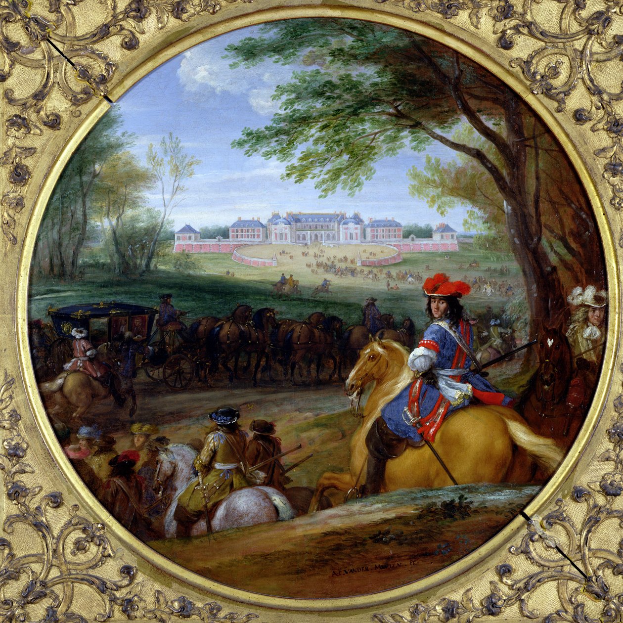 Vista del Palacio de Versalles en 1669 de Adam Frans van der Meulen