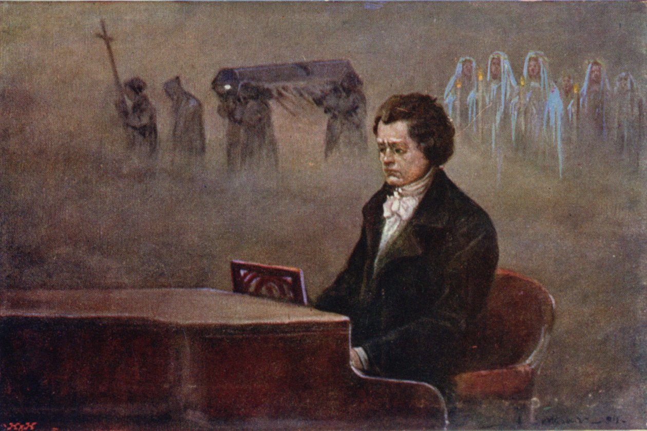 La Visión de Beethoven, c.1910 de Adam Setkowicz