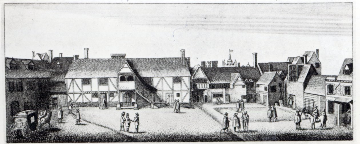 Vista sur de Arundel House en Londres, grabado por Wenceslaus Hollar en 1646 y publicado en 1792 de Adam Alexius Bierling