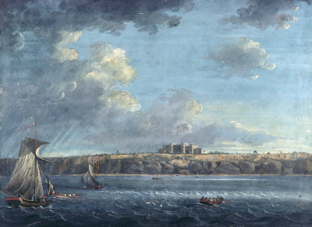 Highcliffe, cerca de Christchurch, desde el mar de Adam Callander