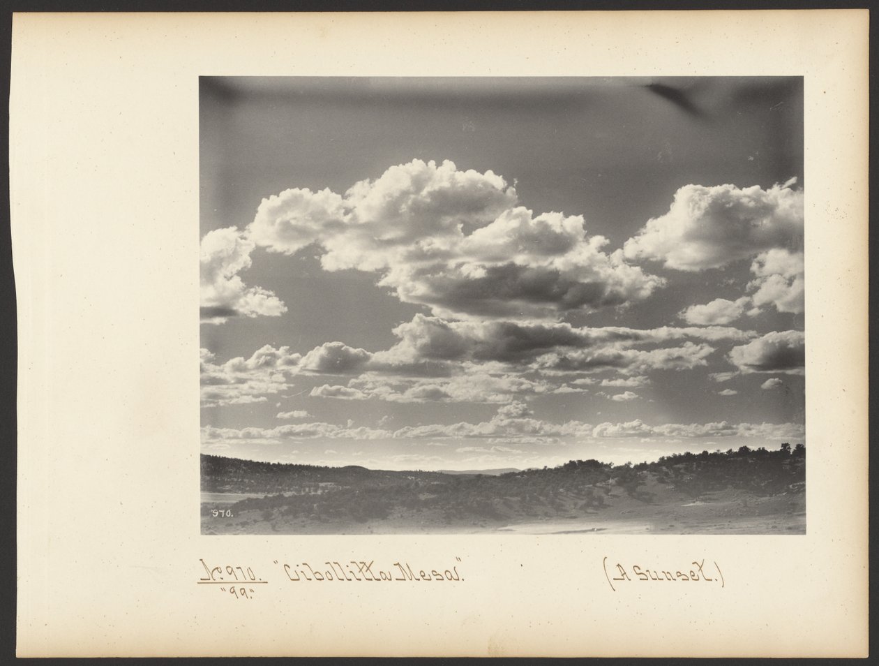 Cibollitta Mesa. (Una puesta de sol.) de Adam Clark “A. C.” Vroman