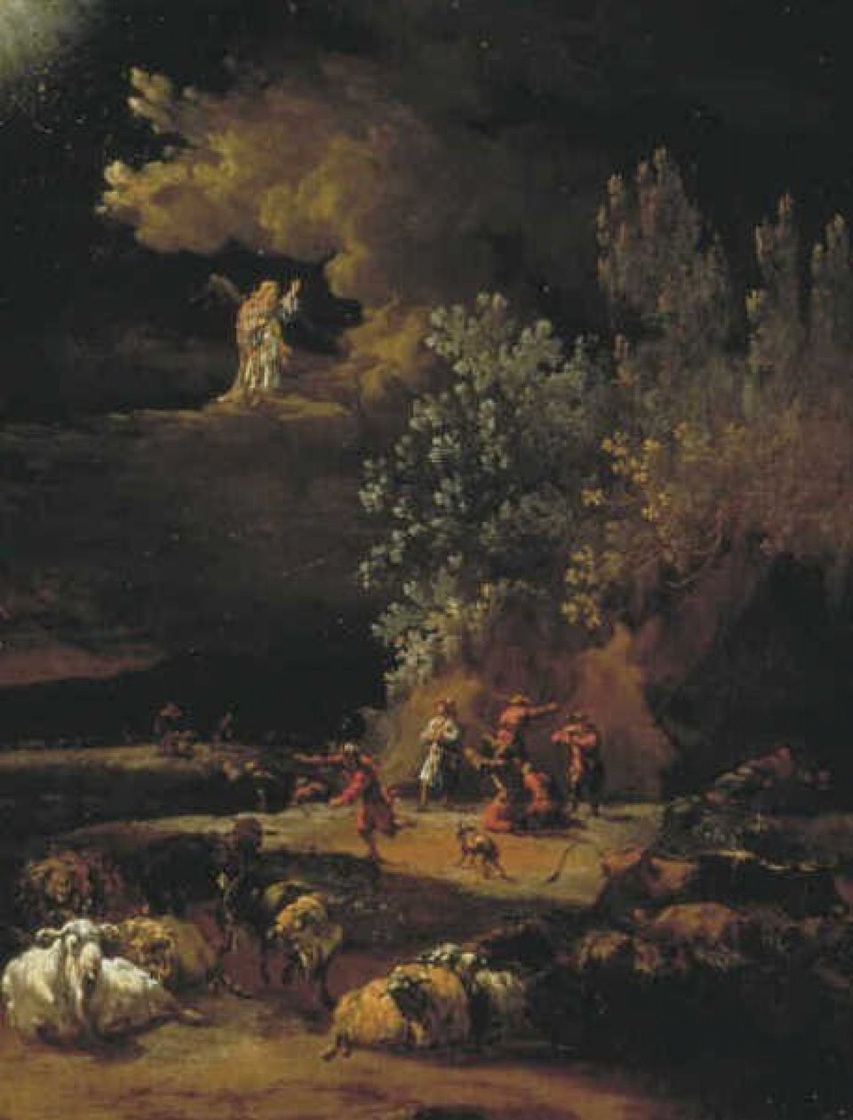 La anunciación del ángel a los pastores de Adam Colonia