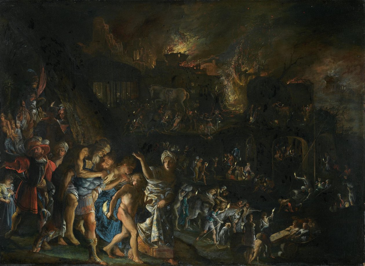 El incendio de Troya de Adam Elsheimer
