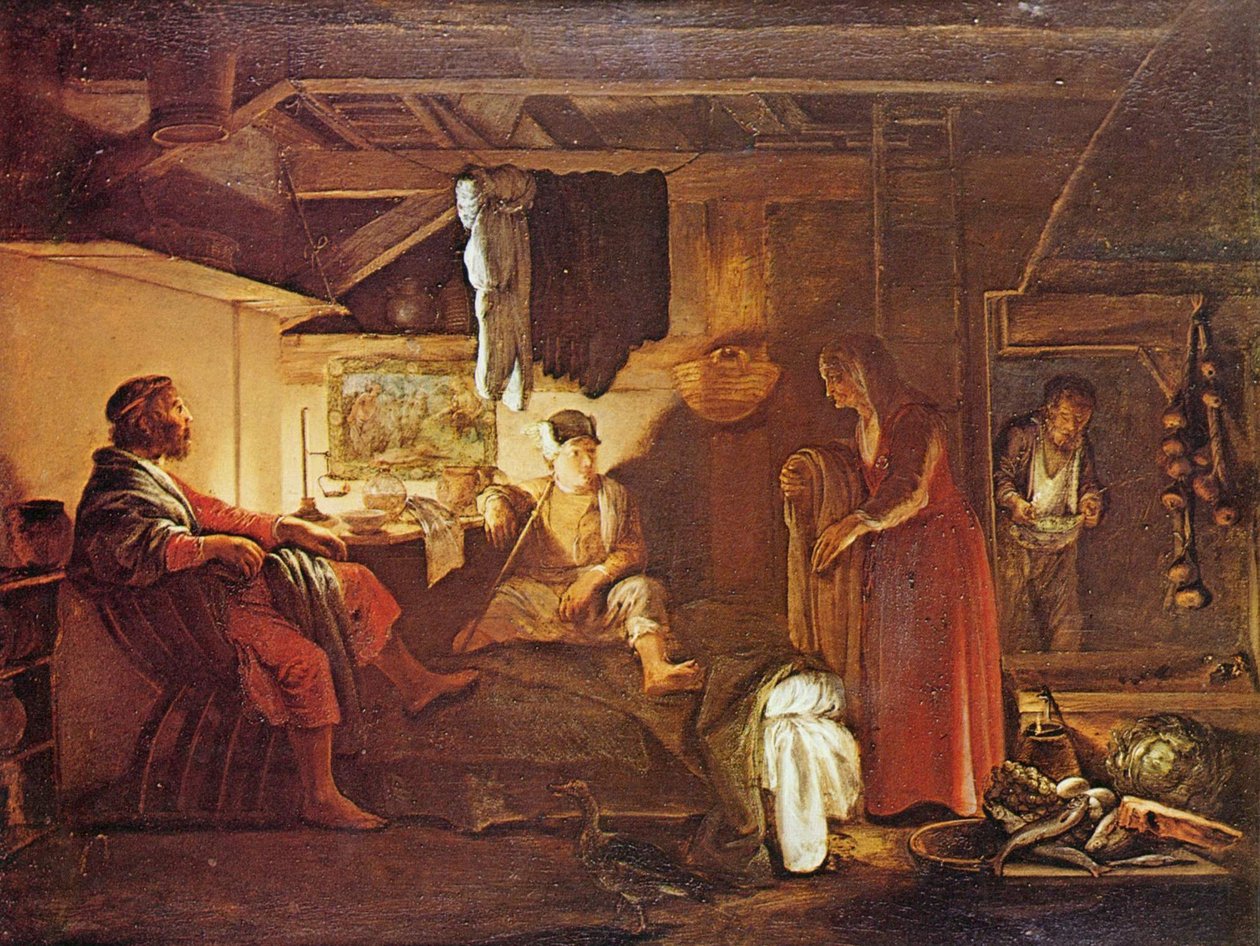 Júpiter y Mercurio en Filemón y Baucis Júpiter y Mercurio en Filemón y Baucis de Adam Elsheimer