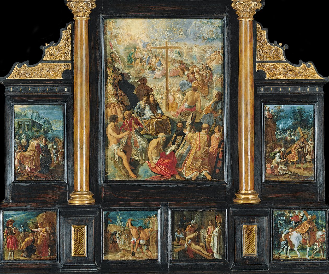 El retablo de Frankfurt de la Exaltación de la Santa Cruz de Adam Elsheimer