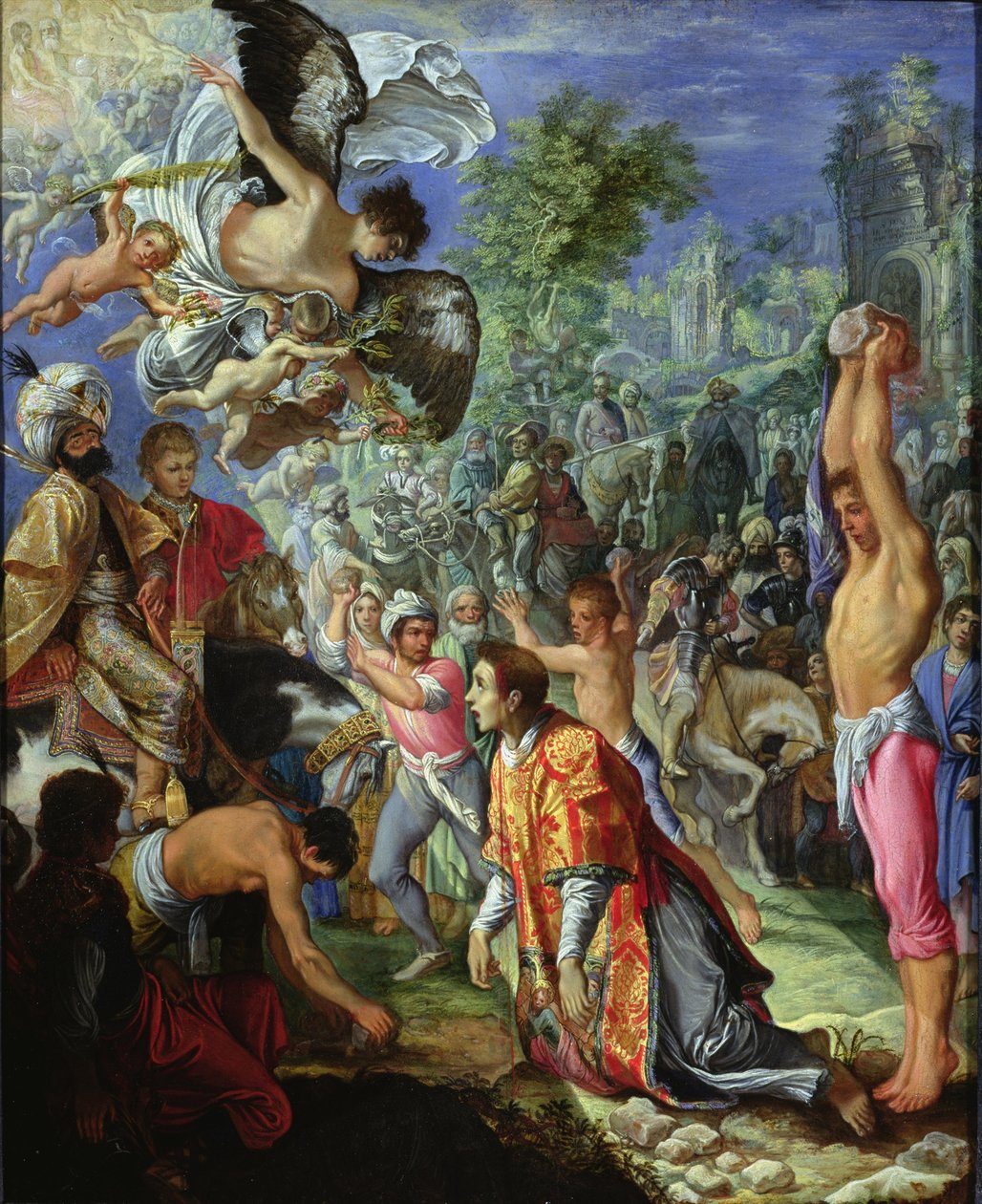 La lapidación de San Esteban de Adam Elsheimer
