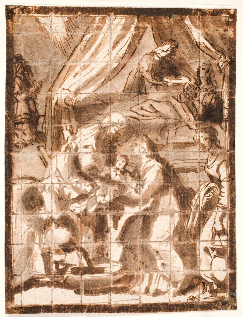 El nacimiento de la Virgen María de Adam Elsheimer
