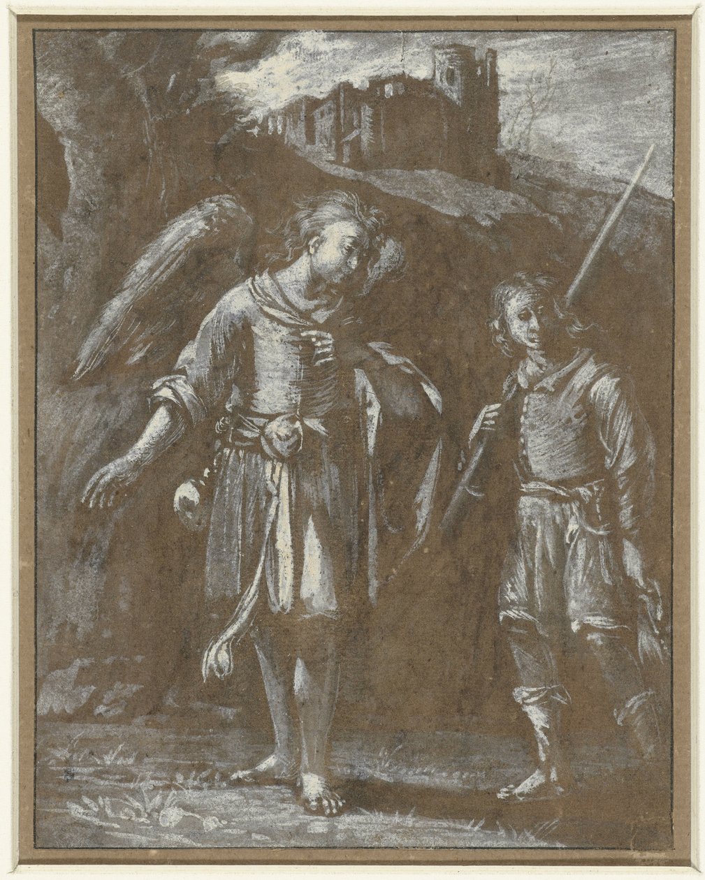 Tobias en de engel de Adam Elsheimer
