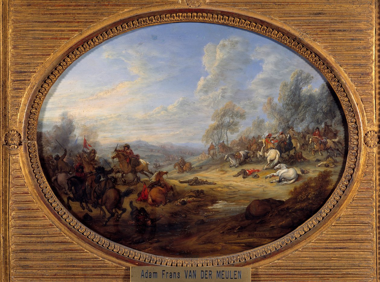Choque de caballería. Una batalla bajo el gobierno de Luis XIV de Adam Frans van der Meulen