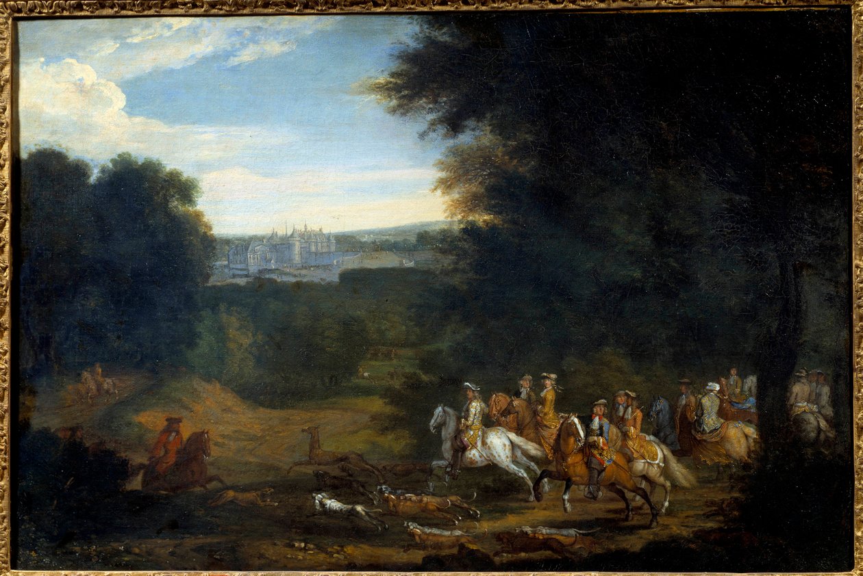 Luis XIV cazando de Adam Frans van der Meulen