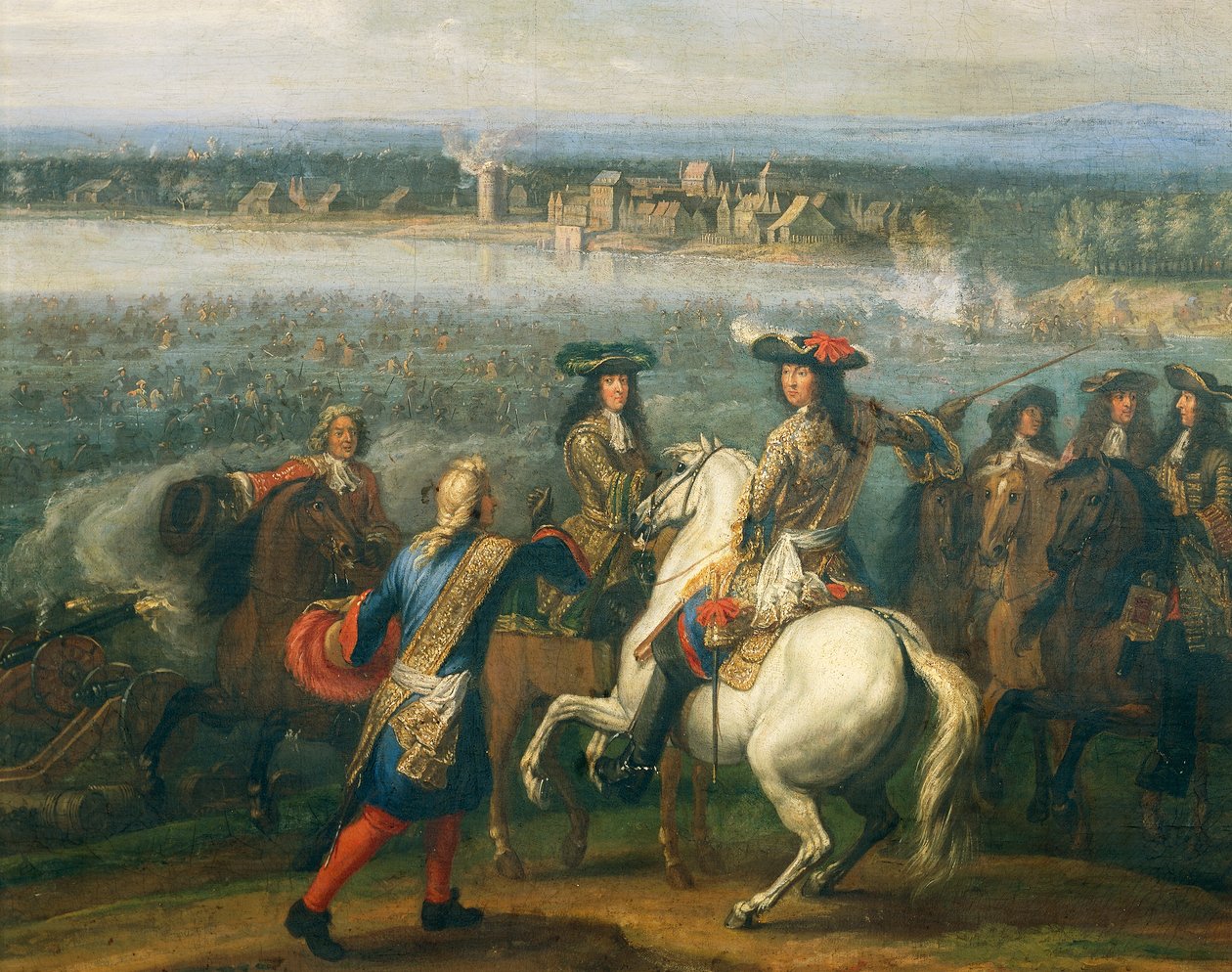 Luis XIV a caballo (detalle) de Adam Frans van der Meulen
