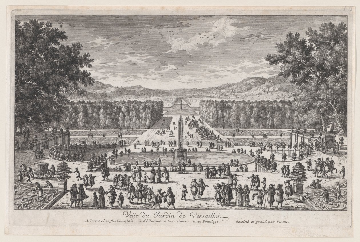 El jardín de Versalles, 1660-95 de Adam Perelle