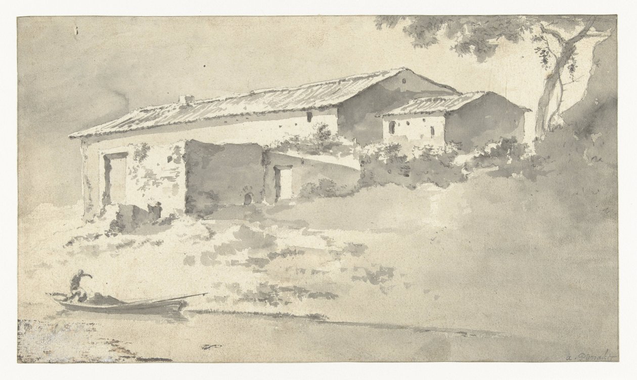 Casa en un paisaje del sur de Adam Pijnacker