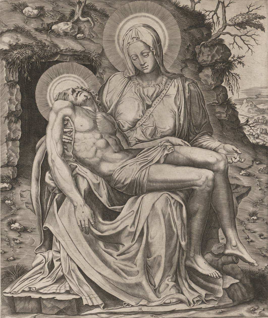 Piedad del Vaticano, 1566 de Adamo Scultori
