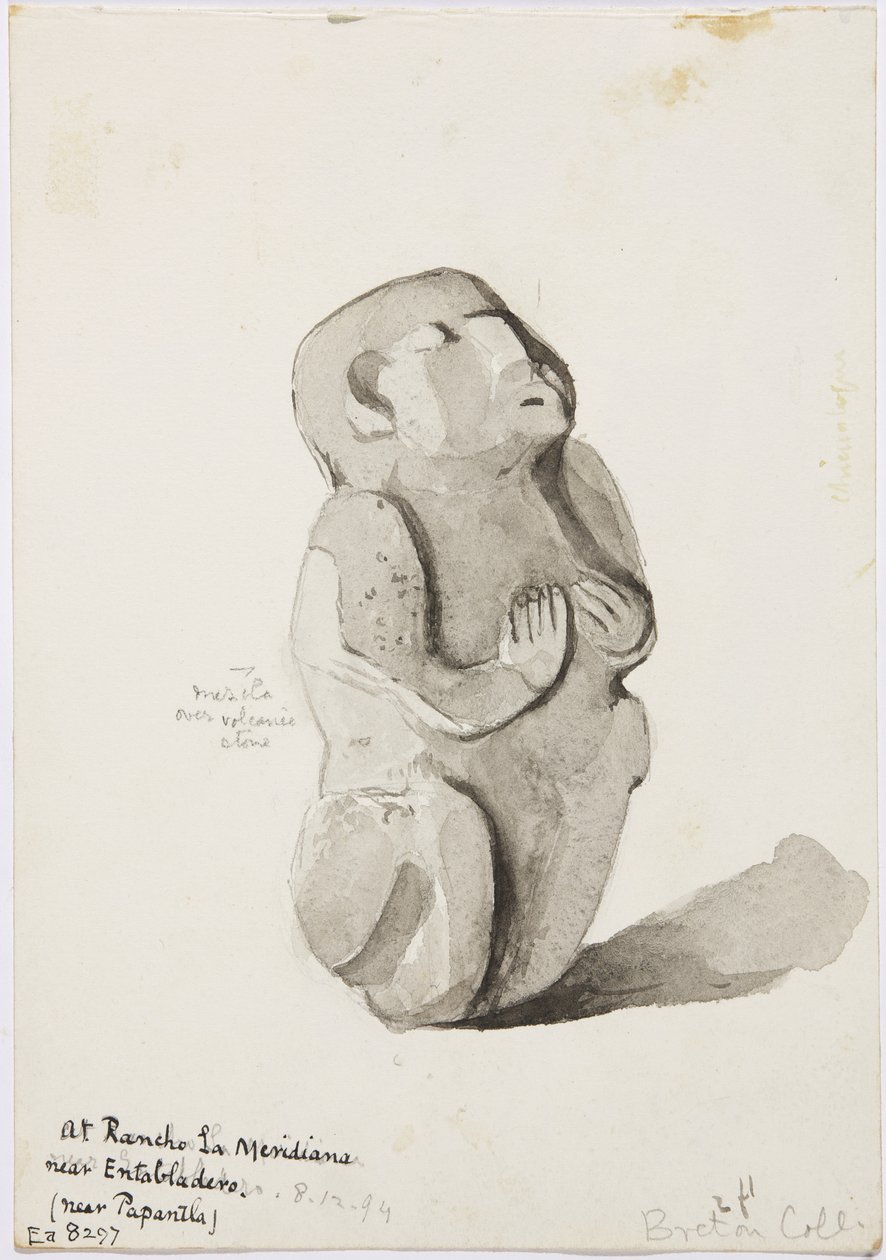Una estatua de piedra de Papantla de Adela Breton