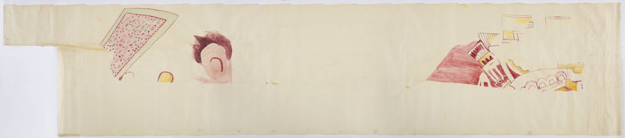 Copia de fragmentos de pinturas de Teotihuacán, Estado de México de Adela Breton