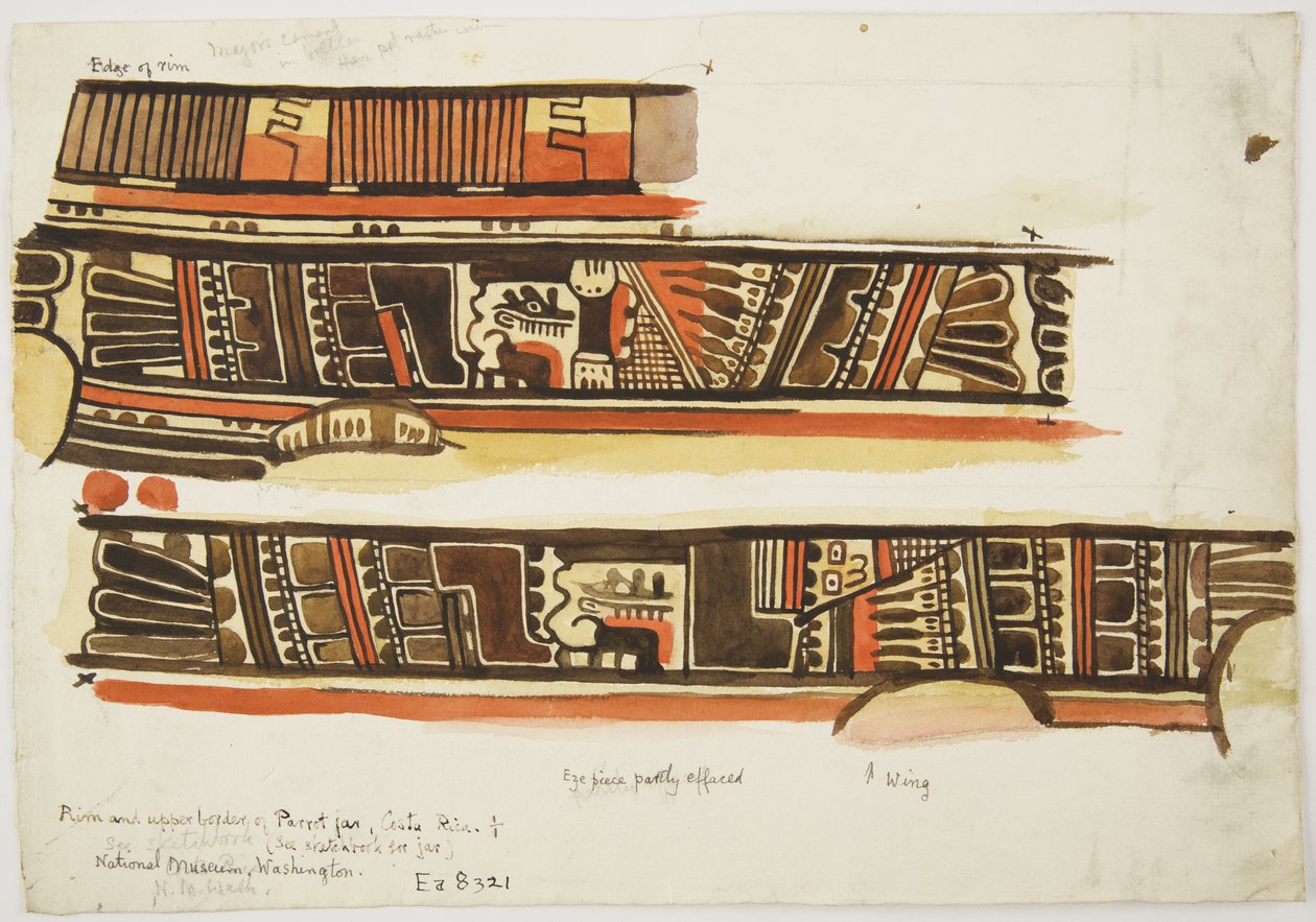 Diseños decorativos de cerámica de Adela Breton