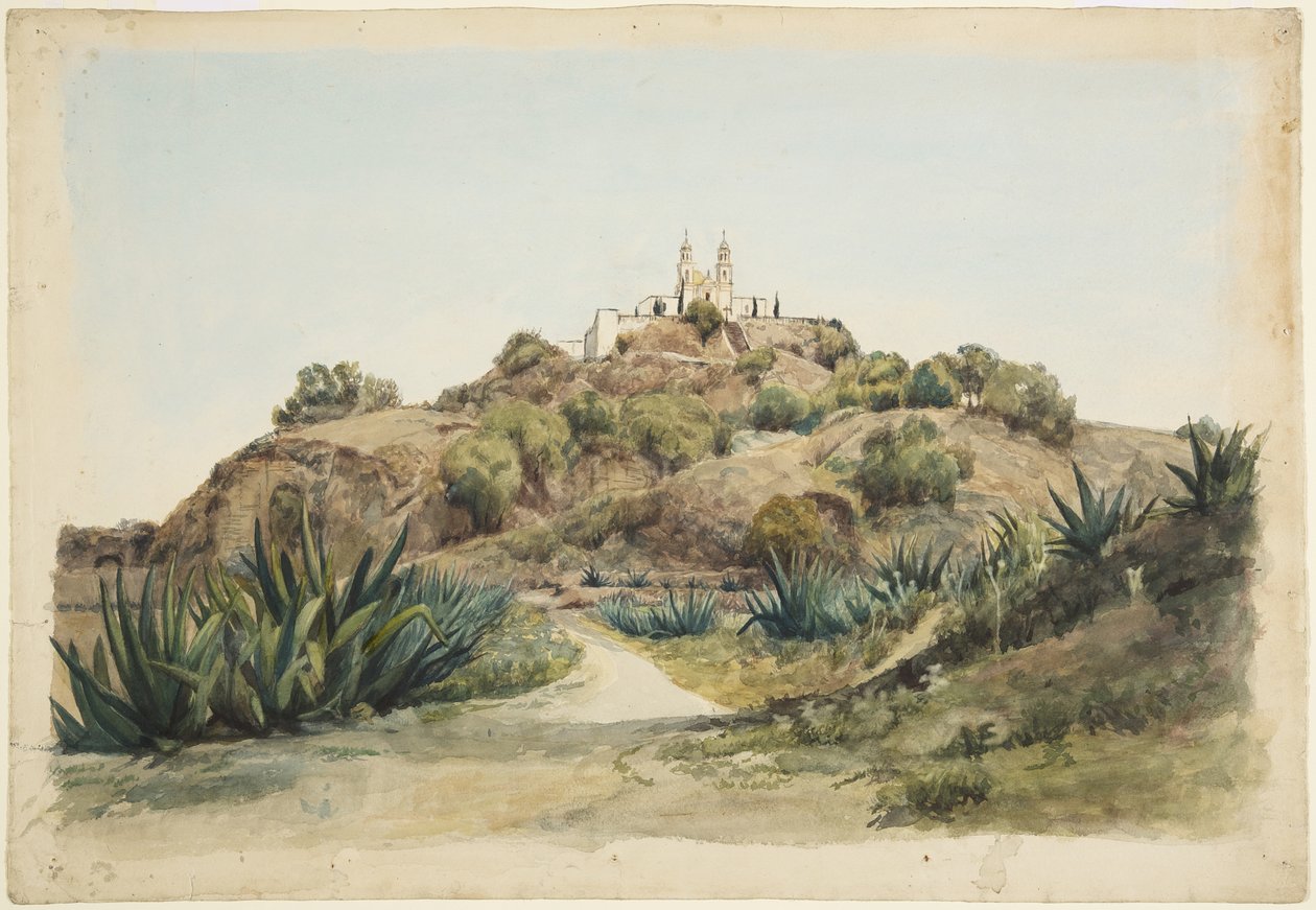 Gran Pirámide e Iglesia, Cholula de Adela Breton