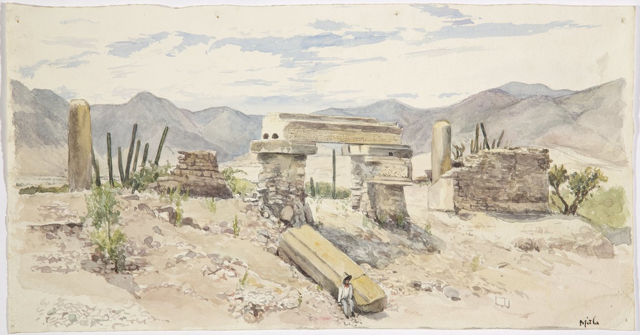 Ruinas en Mitla, Oaxaca, México de Adela Breton