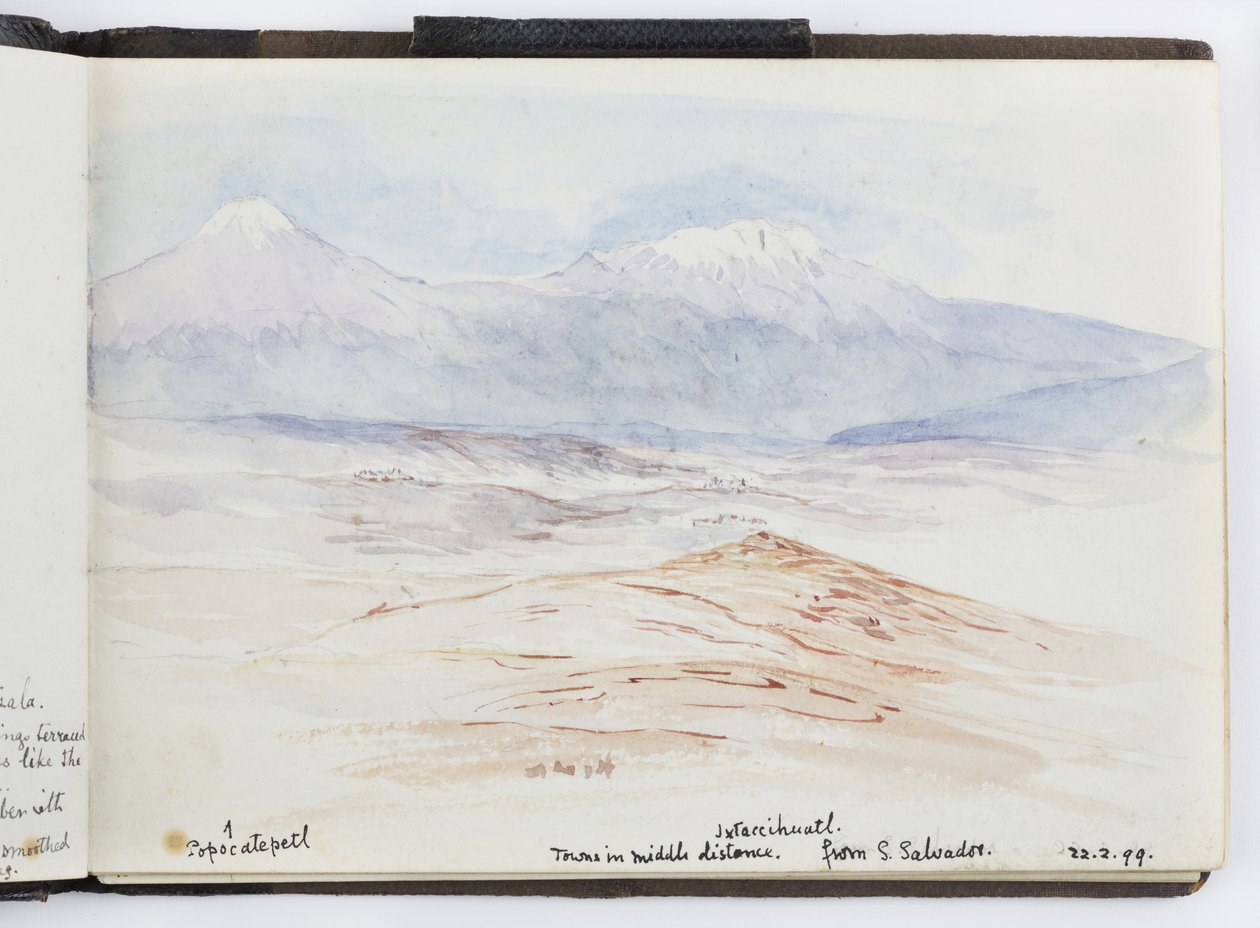 Cuaderno de bocetos de dibujos y notas, América del Norte y del Sur (incluyendo México) de Adela Breton